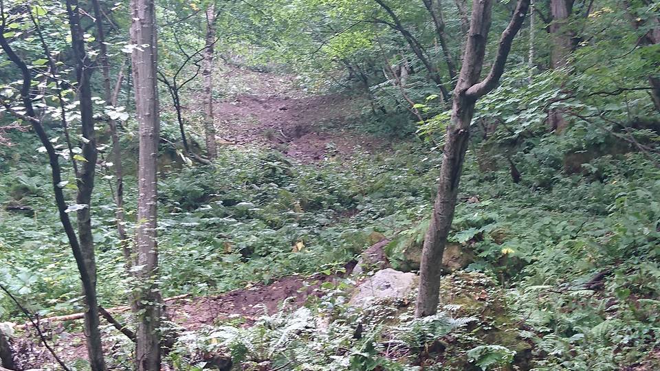 黒岳山麓登山道